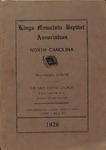 1926 Minutes of the Kings Mountain Baptist Association