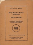 1928 Minutes of the Kings Mountain Baptist Association