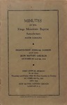 1931 Minutes of the Kings Mountain Baptist Association