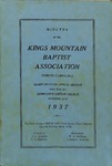 1937 Minutes of the Kings Mountain Baptist Association