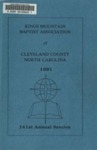 1991 Minutes of the Kings Mountain Baptist Association by Kings Mountain Baptist Association