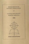 1992 Minutes of the Kings Mountain Baptist Association by Kings Mountain Baptist Association