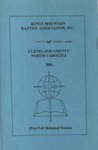 2001 Minutes of the Kings Mountain Baptist Association by Kings Mountain Baptist Association