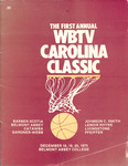 Media Guide - 1975, Dec. 18-20 - 1st Annual WBTV Carolina Classic by Jefferson Pilot Broadcasting