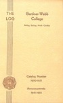 1950 - 1951, Gardner-Webb College Academic Catalog