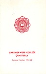 1961 - 1962, Gardner-Webb College Academic Catalog, The Quarterly