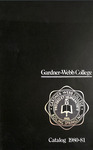 1980 - 1981, Gardner-Webb College Academic Catalog
